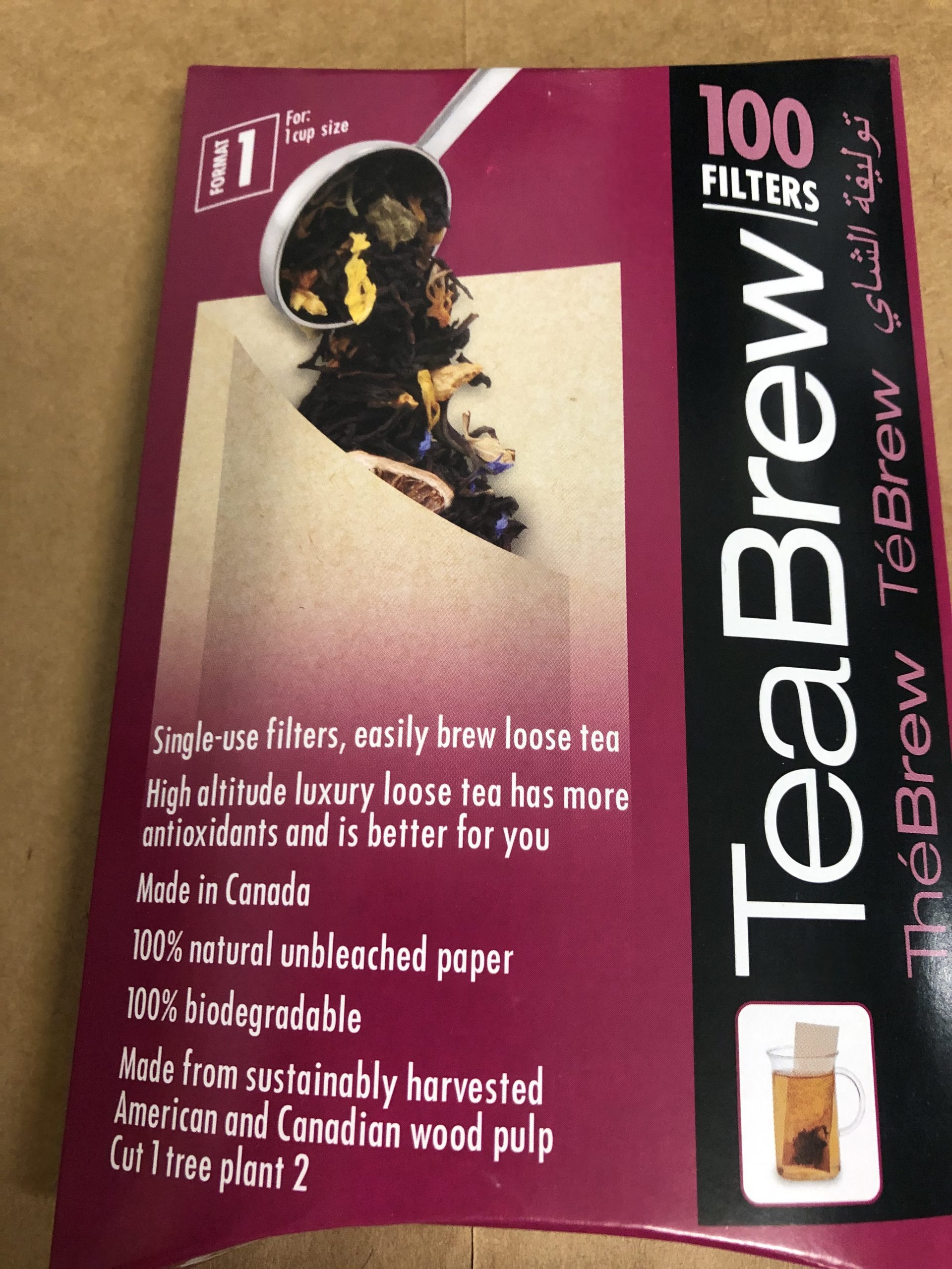 TeaBrew Paper Tea Filters, Format 1 McQuarries Tea & Coffee Merchants